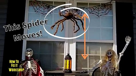 dropping spider halloween prop